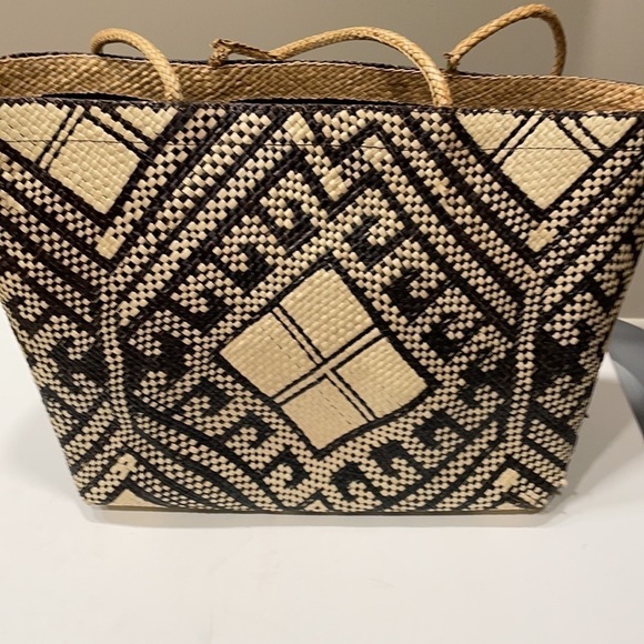 Banago for J. Crew woven straw sea grass tote shopper - Picture 1 of 10